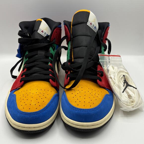 NIKE AIR JORDAN 1 Mid SE Fearless Blue The Great CU2805-100 Men’s Size 10 NWT - Picture 3 of 12